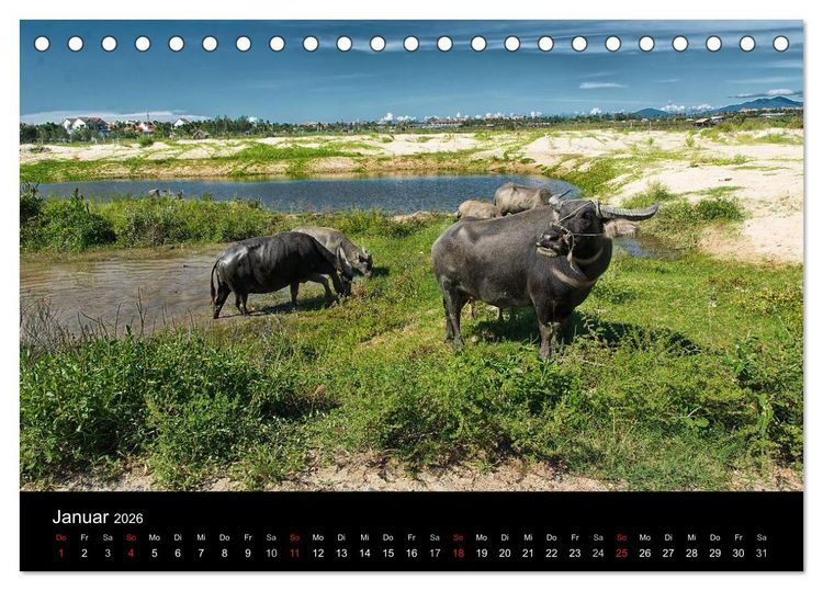 Produktbild: Vietnam Abenteuerreise (Tischkalender 2026 DIN A5 quer), CALVENDO Monatskalender