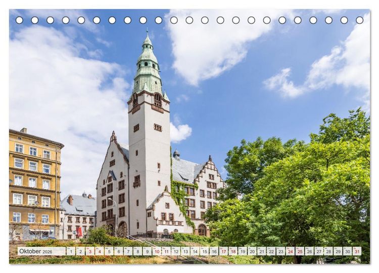 Produktbild: STETTIN Impressionen aus dem Stadtherzen (Tischkalender 2026 DIN A5 quer), CALVENDO Monatskalender