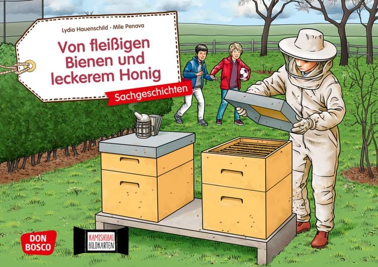 Produktbild: Von flei&szlig;igen Bienen und leckerem Honig. Kamishibai Bildkartenset