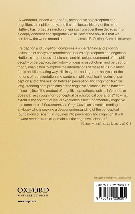 Produktbild: Perception and Cognition