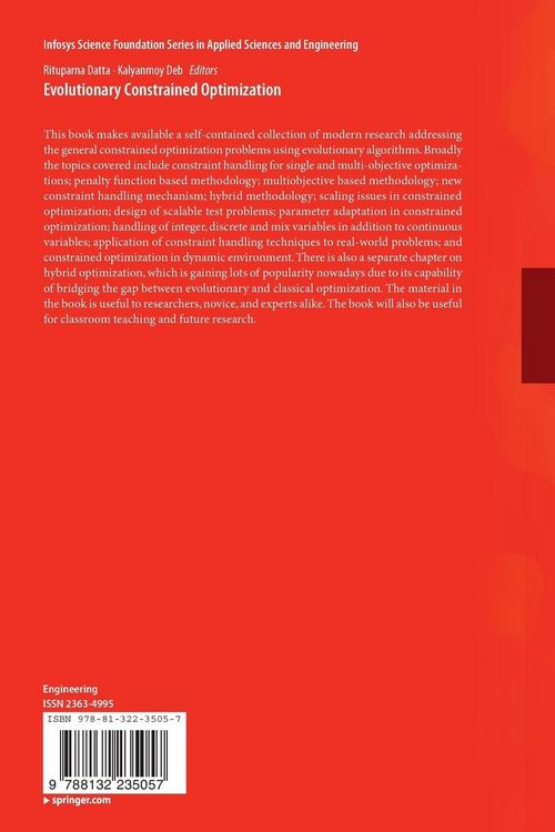 Produktbild: Evolutionary Constrained Optimization