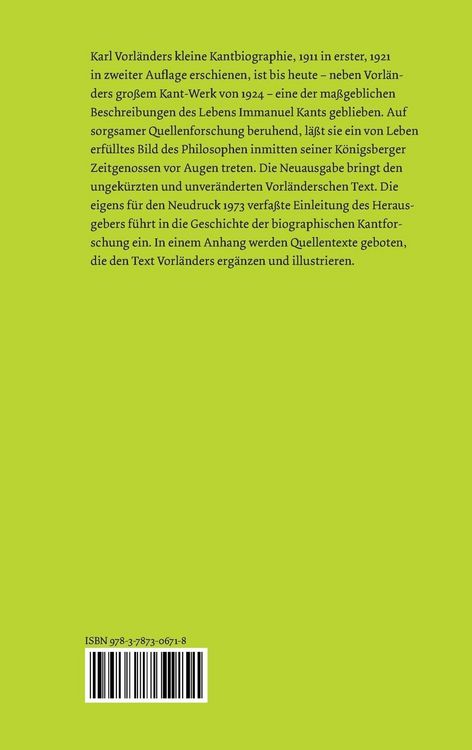 Produktbild: Immanuel Kants Leben
