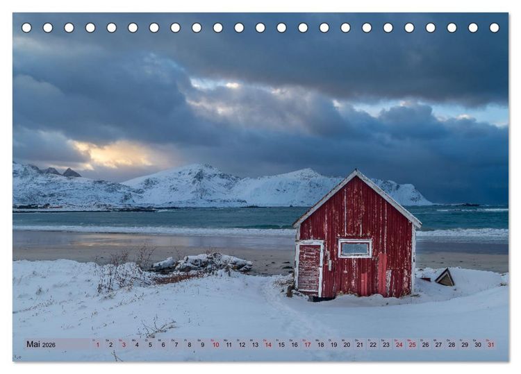 Produktbild: Lofoten ...ein Wintertraum (Tischkalender 2026 DIN A5 quer), CALVENDO Monatskalender