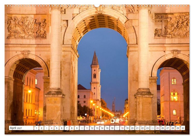 Produktbild: Bayerns Hauptstadt: M&uuml;nchen (Wandkalender 2027 DIN A2 quer), CALVENDO Monatskalender