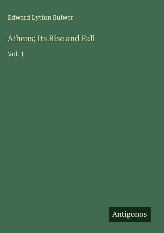 Produktbild: Athens; Its Rise and Fall
