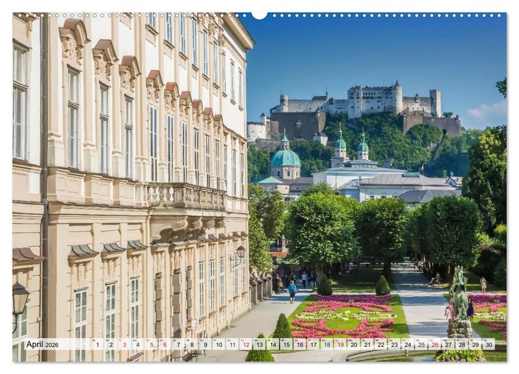 Produktbild: Charmantes Stadtherz SALZBURG (hochwertiger Premium Wandkalender 2026 DIN A2 quer), Kunstdruck in Hochglanz