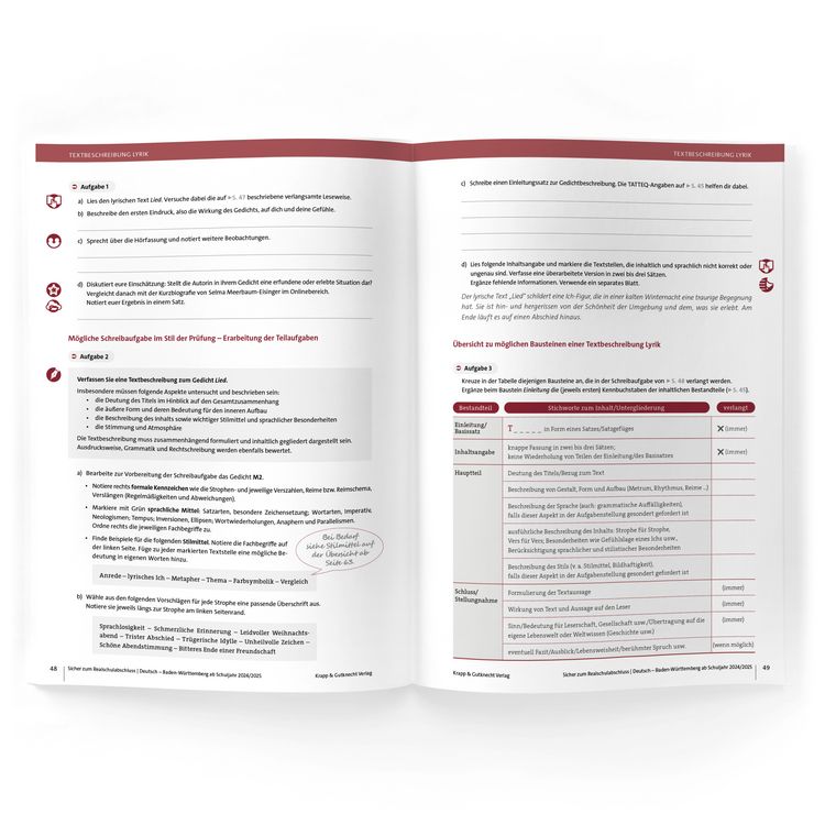 Produktbild: Sicher zum Realschulabschluss Deutsch Baden-W&uuml;rttemberg 2026 &ndash; inkl. L&ouml;sungen und Download