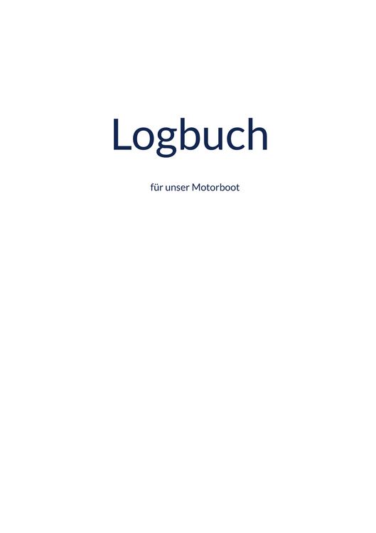 Produktbild: Logbuch