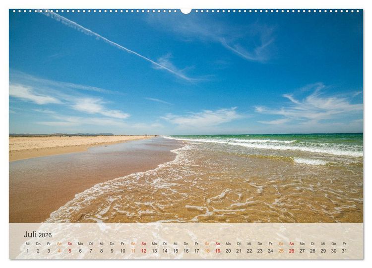 Produktbild: Andalusische Atlantikk&uuml;ste (hochwertiger Premium Wandkalender 2026 DIN A2 quer), Kunstdruck in Hochglanz