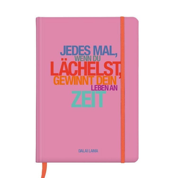 Produktbild: Notizbuch A5 Hardcover Dalai Lama, L&auml;chelst
