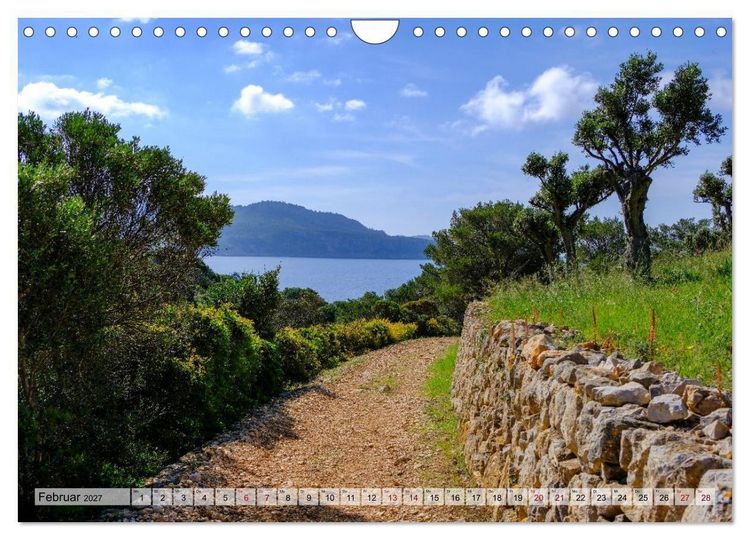 Produktbild: Wanderlust Mallorca - Pfade der Tramuntana (Wandkalender 2027 DIN A4 quer), CALVENDO Monatskalender