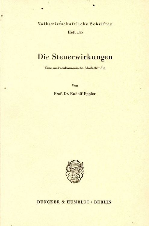 Produktbild: Die Steuerwirkungen.
