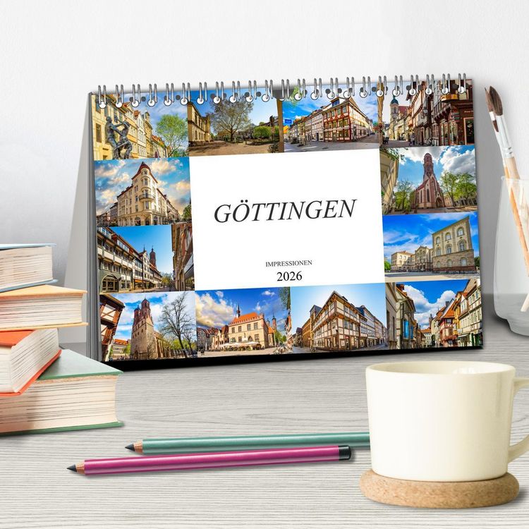 Produktbild: G&ouml;ttingen Impressionen (Tischkalender 2026 DIN A5 quer), CALVENDO Monatskalender