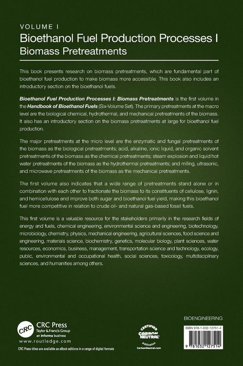 Produktbild: Bioethanol Fuel Production Processes. I