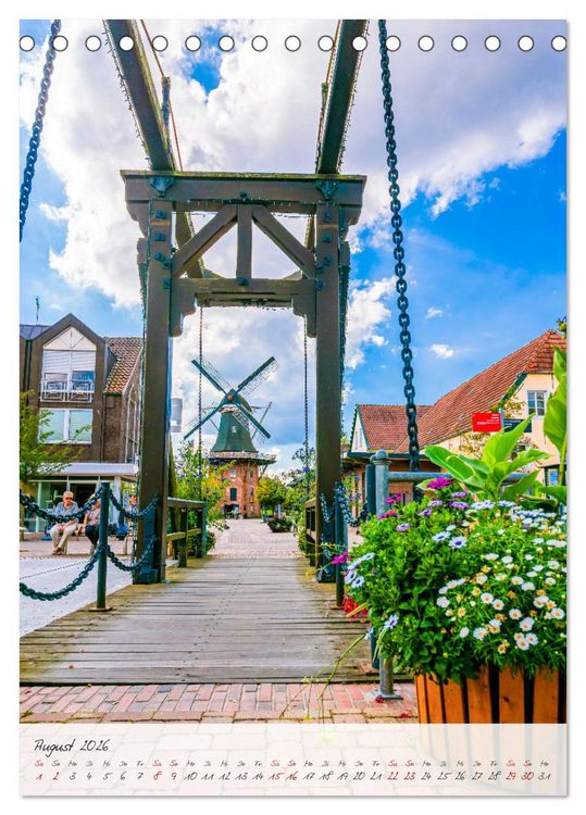 Produktbild: Papenburg. L&auml;ngste Fehnkolonie Deutschlands (Tischkalender 2026 DIN A5 hoch), CALVENDO Monatskalender
