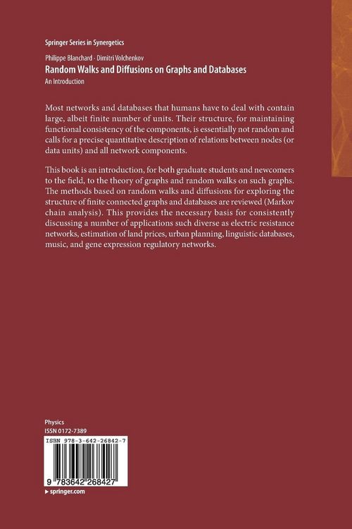 Produktbild: Random Walks and Diffusions on Graphs and Databases