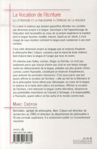 Produktbild: La vocation de l'&eacute;criture