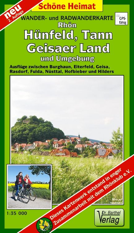 Produktbild: Wander- und Radwanderkarte Rh&ouml;n, H&uuml;hnfeld, Tann, Geisaer Land und Umgebung