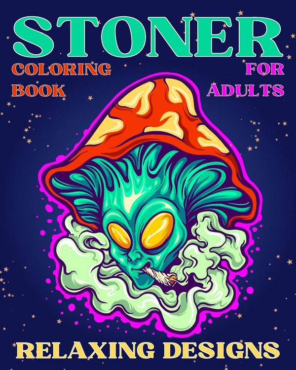 Produktbild: Stoner Coloring Book for Adults Relaxing Designs