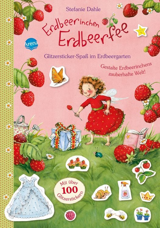 Produktbild: Erdbeerinchen Erdbeerfee. Glitzersticker-Spa&szlig; im Erdbeergarten