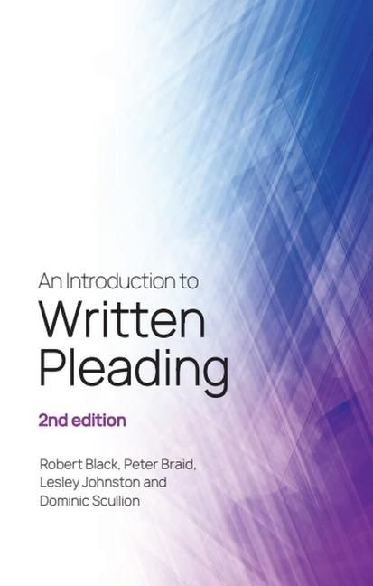 Produktbild: An Introduction to Written Pleading