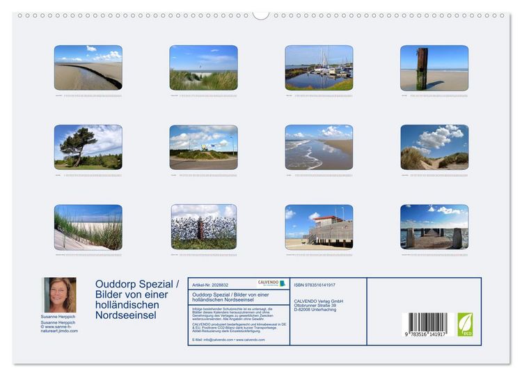 Produktbild: Ouddorp Spezial / Bilder von einer holl&auml;ndischen Nordseeinsel (hochwertiger Premium Wandkalender 2026 DIN A2 quer), Kunstdruck in Hochglanz