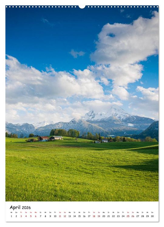 Produktbild: Willkommen im Berchtesgadener Land (hochwertiger Premium Wandkalender 2026 DIN A2 hoch), Kunstdruck in Hochglanz