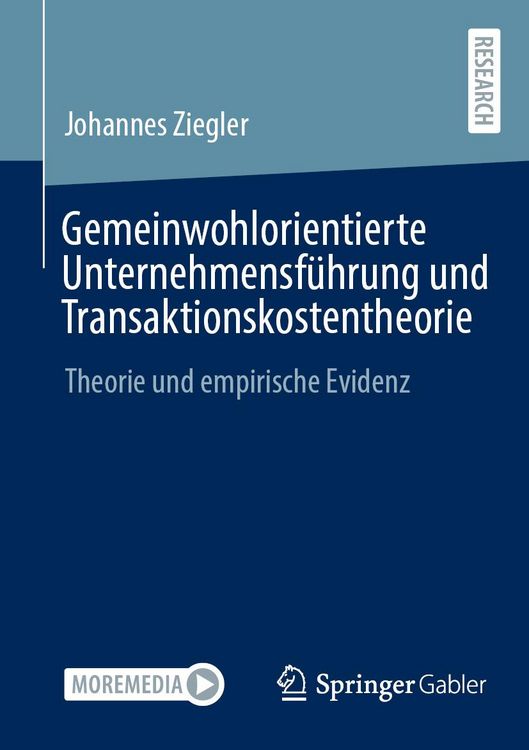 Produktbild: Gemeinwohlorientierte Unternehmensf&uuml;hrung und Transaktionskostentheorie