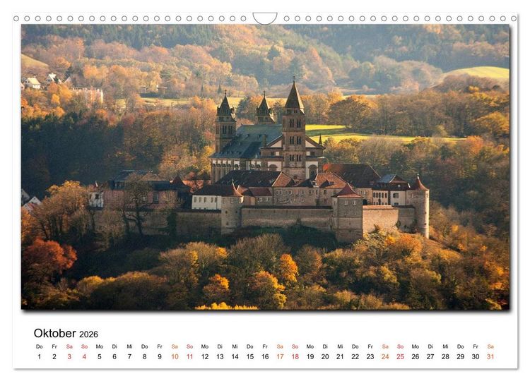Produktbild: Aus der Ferne: Schw&auml;bisch Hall 2026 (Wandkalender 2026 DIN A3 quer), CALVENDO Monatskalender