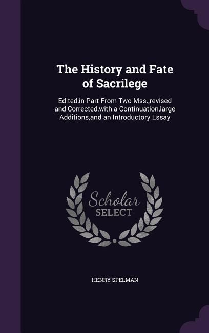 Produktbild: The History and Fate of Sacrilege