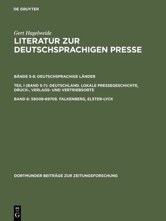 Produktbild: 58008&ndash;69708. Falkenberg, Elster&ndash;Lyck
