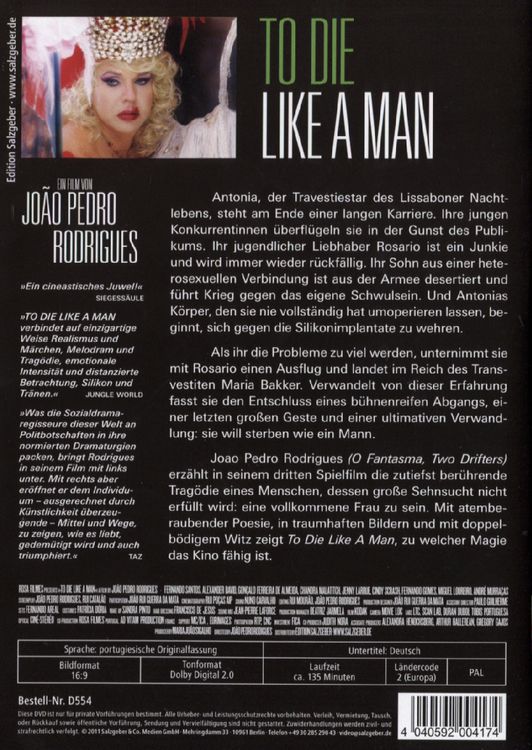 Produktbild: To die like a man (OmU)