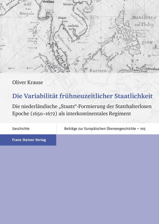 Produktbild: Die Variabilit&auml;t fr&uuml;hneuzeitlicher Staatlichkeit