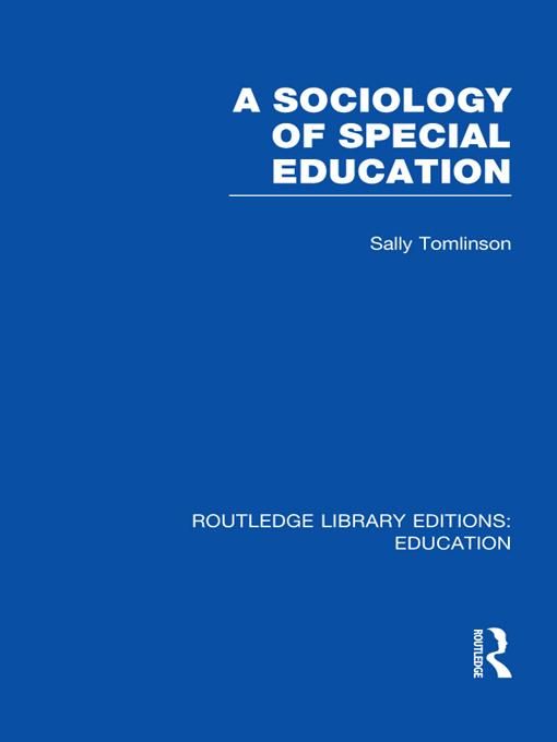 Produktbild: A Sociology of Special Education (RLE Edu M)
