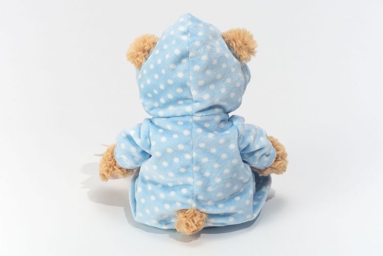 Produktbild: Teddy Hermann 91387 - Schlafanzugb&auml;r, B&auml;r im blauen Schlafanzug, 30 cm