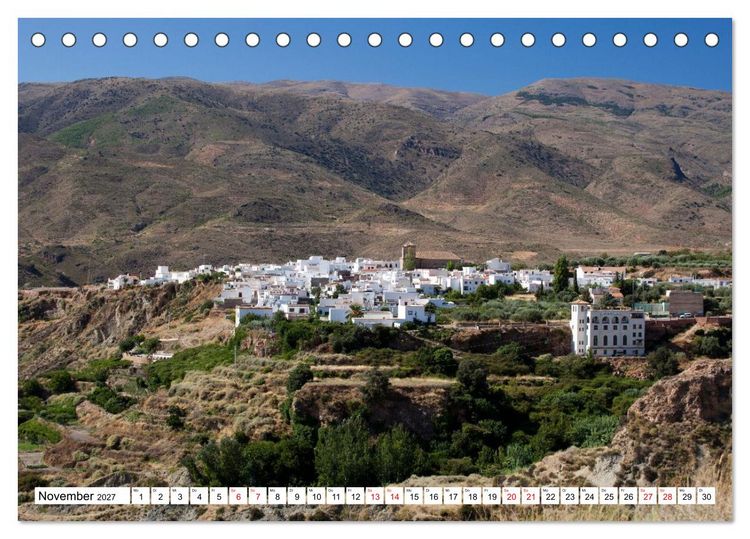 Produktbild: Momente einer Reise - Pueblos Blancos (Tischkalender 2027 DIN A5 quer), CALVENDO Monatskalender