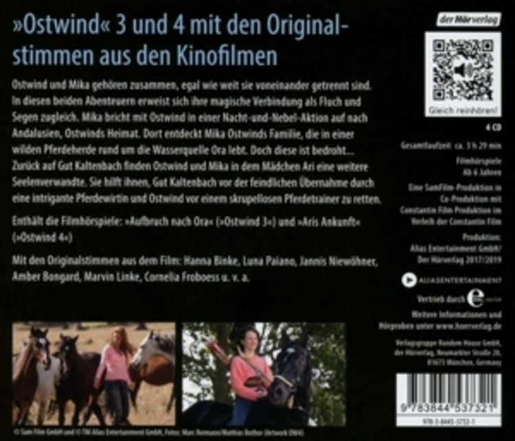 Produktbild: Ostwind Die Filmh&ouml;rspiele 3 + 4