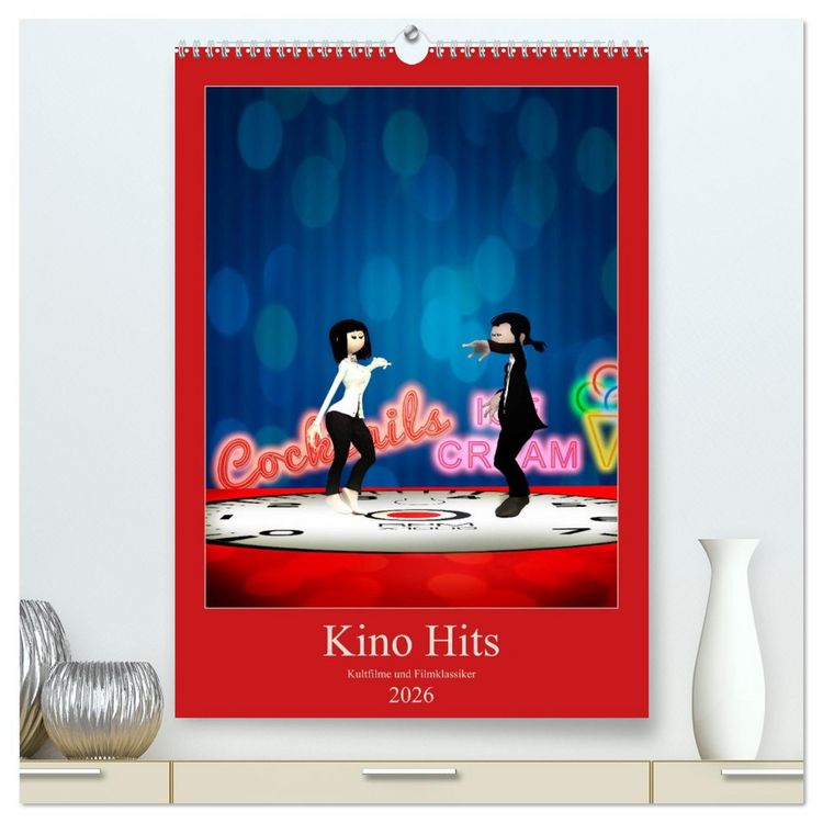 Produktbild: Kino Hits (hochwertiger Premium Wandkalender 2026 DIN A2 hoch), Kunstdruck in Hochglanz