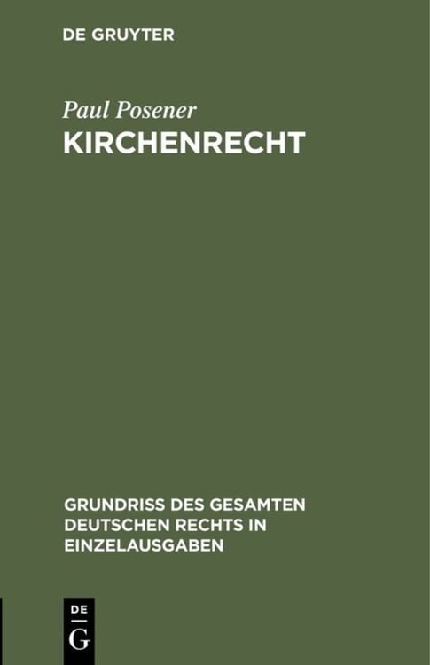 Produktbild: Kirchenrecht