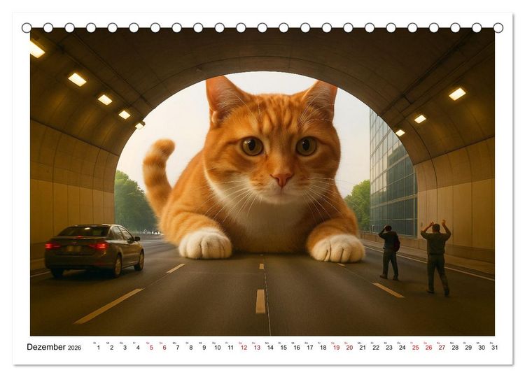 Produktbild: Katzen Weltherrschaft (Tischkalender 2026 DIN A5 quer), CALVENDO Monatskalender
