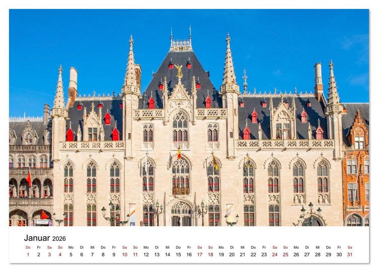 Produktbild: Br&uuml;gge - malerische Stadt mit Charme (Wandkalender 2026 DIN A3 quer), CALVENDO Monatskalender