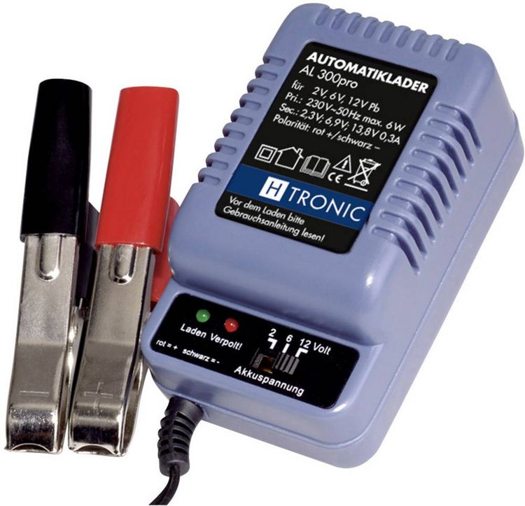Produktbild: H-Tronic Bleiakku-Ladeger&auml;t AL 300 PRO 2 V, 6 V, 12V Ladestrom (max.) 0.3A