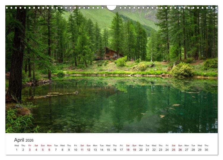 Produktbild: Aosta Valley and its nature (Wall Calendar 2026 DIN A3 landscape), CALVENDO 12 Month Wall Calendar