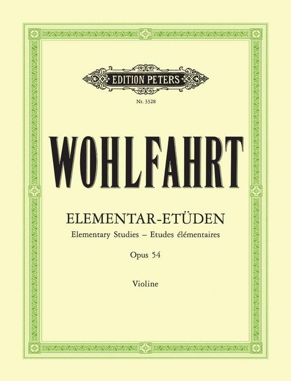 Produktbild: 40 Elementar-Et&uuml;den f&uuml;r Violine solo op. 54