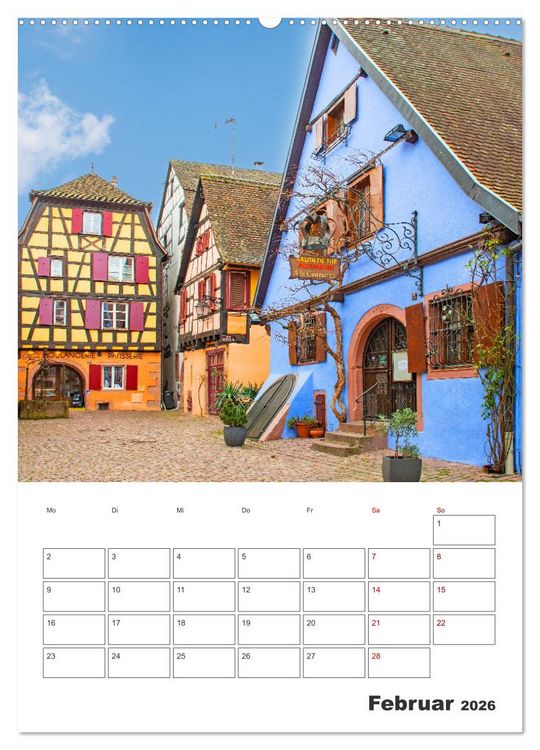 Produktbild: Riquewihr - Urlaubsplaner (hochwertiger Premium Wandkalender 2026 DIN A2 hoch), Kunstdruck in Hochglanz
