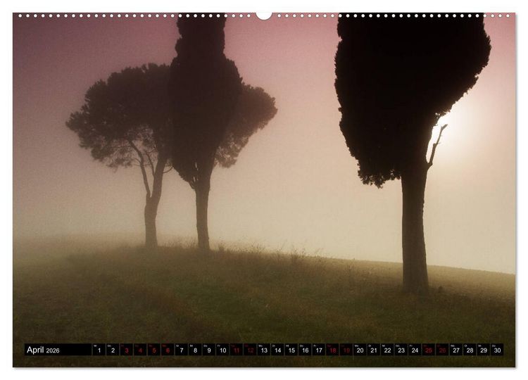 Produktbild: Toskana - Inseln im Nebel (Wandkalender 2026 DIN A2 quer), CALVENDO Monatskalender