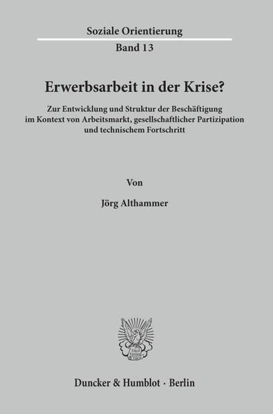 Produktbild: Erwerbsarbeit in der Krise?