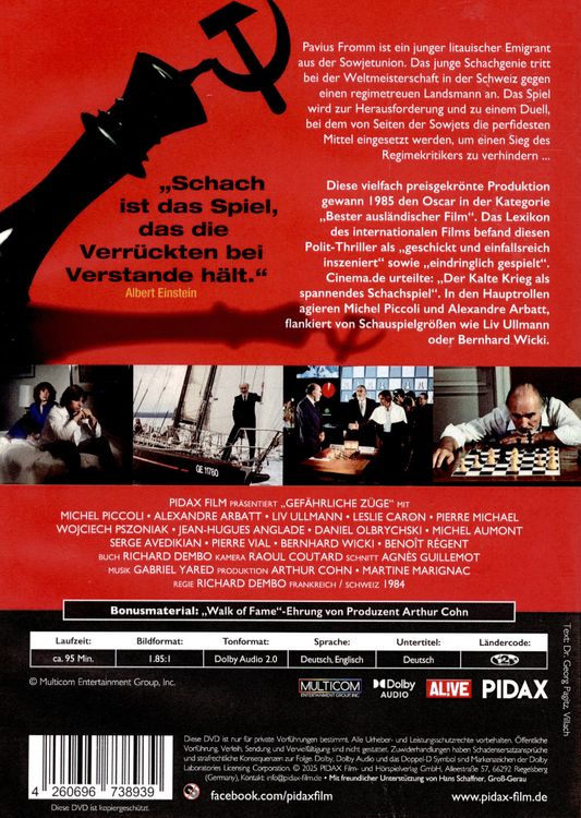 Produktbild: Gef&auml;hrliche Z&uuml;ge - Duell ohne Gnade - Remastered Edition / Oscar-preisgekr&ouml;nter Thriller mit Starbesetzung (Pidax Film-Klassiker)
