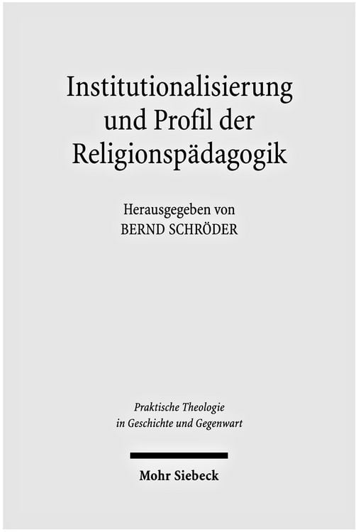 Produktbild: Institutionalisierung und Profil der Religionsp&auml;dagogik
