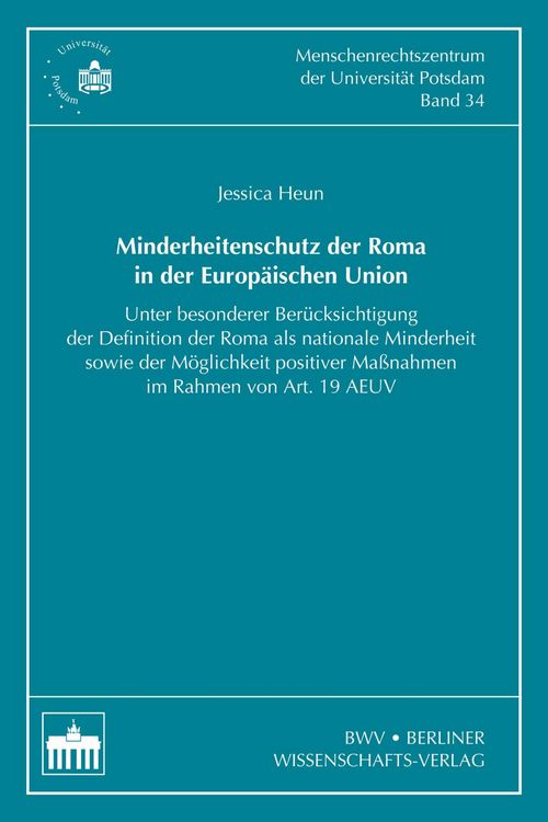 Produktbild: Minderheitenschutz der Roma in der Europ&auml;ischen Union